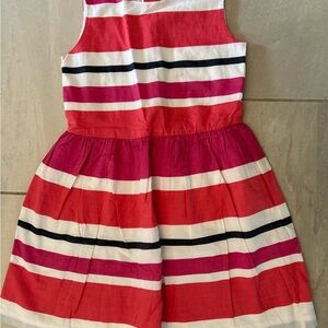 Gymboree Red and Pink Striped Kids Dress